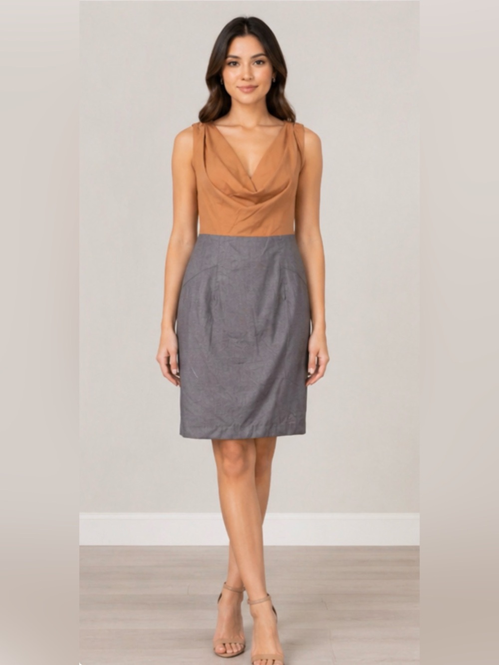Forever 21 dress.💛💛 Chic Colorblock Cowl Neck Dress